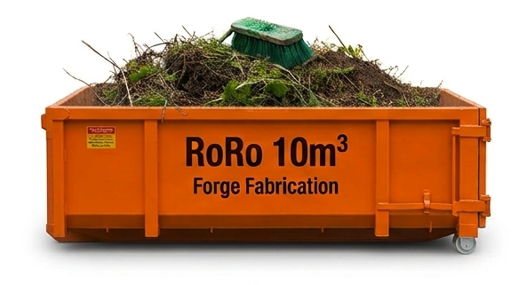 10m³ Low-Sided RoRo Hooklift Bin
